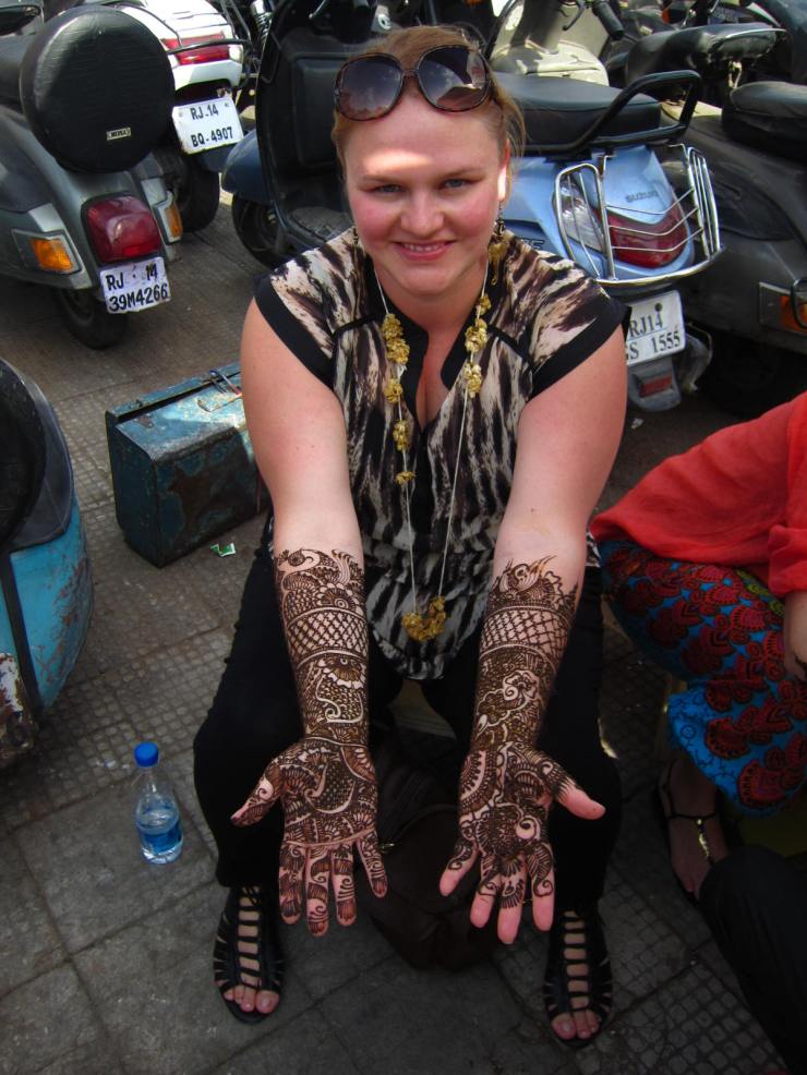 Henna I had done in Jaipur